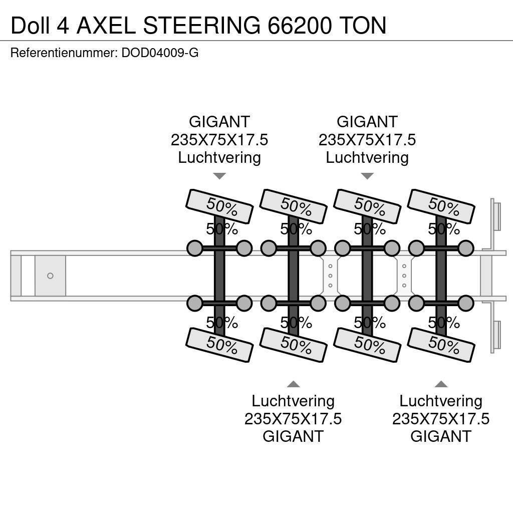 Doll 4 AXEL STEERING 66200 TON Nisko-utovarne poluprikolice