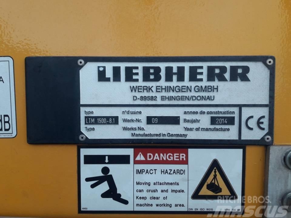 Liebherr LTM 1500-8.1 Rabljene dizalice za težak teren
