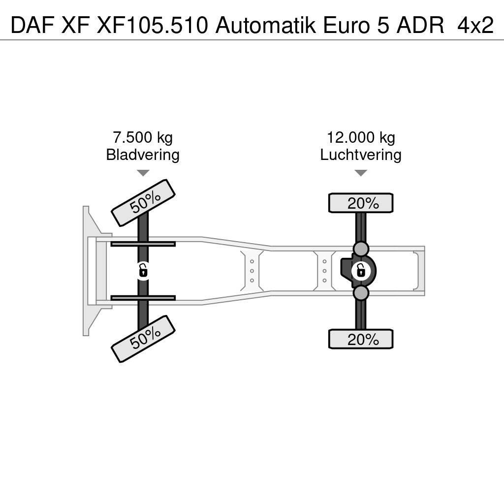 DAF XF XF105.510 Automatik Euro 5 ADR Traktorske jedinice