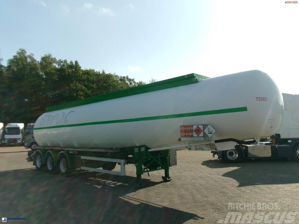 Feldbinder Fuel tank alu 42 m3 / / 6 comp + pump Tanker poluprikolice
