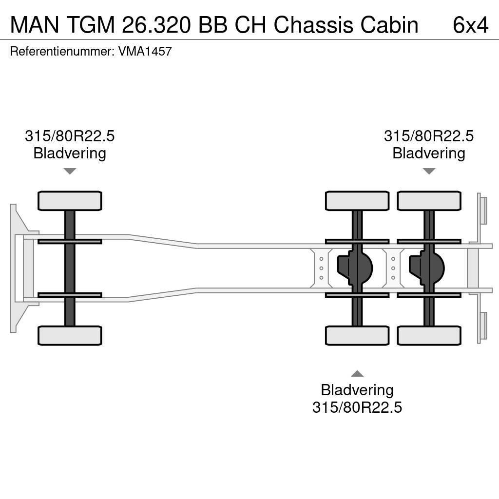 MAN TGM 26.320 BB CH Chassis Cabin Kamioni-šasije