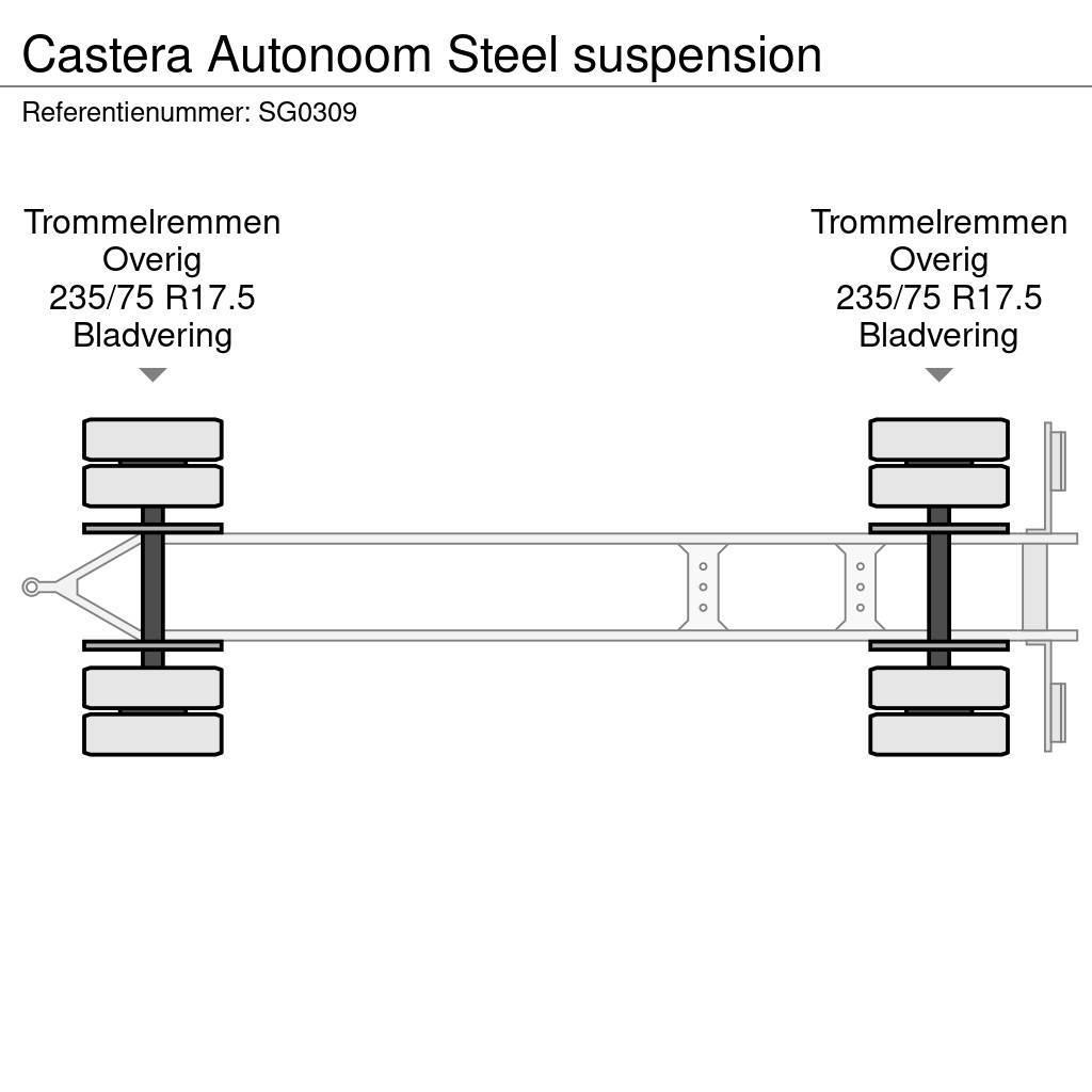Castera Autonoom Steel suspension Prikolice platforme/otvoreni sanduk