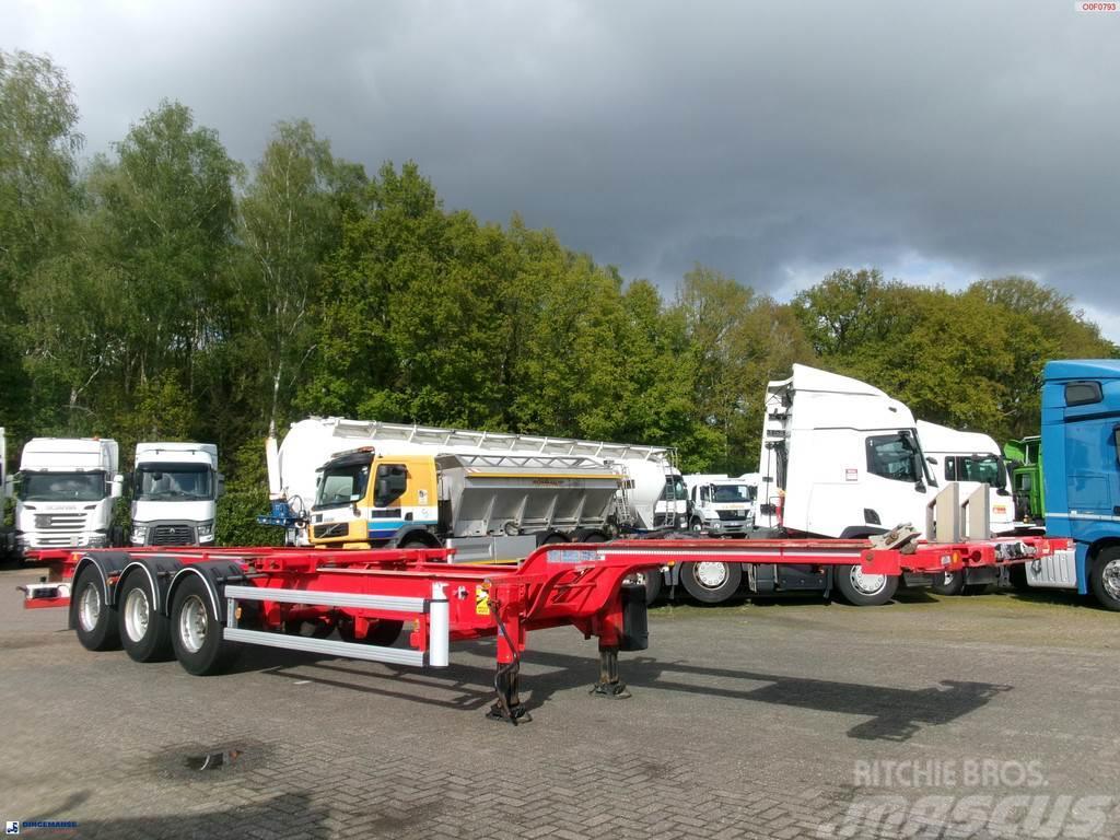 Asca 3-axle container trailer 20-40-45 ft S322DL Kontejnerske poluprikolice