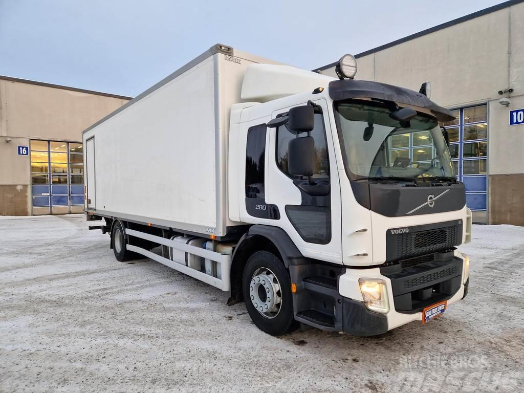 Volvo FE 280 Euro 6 4x2 jakeluauto 2018 Sanduk kamioni