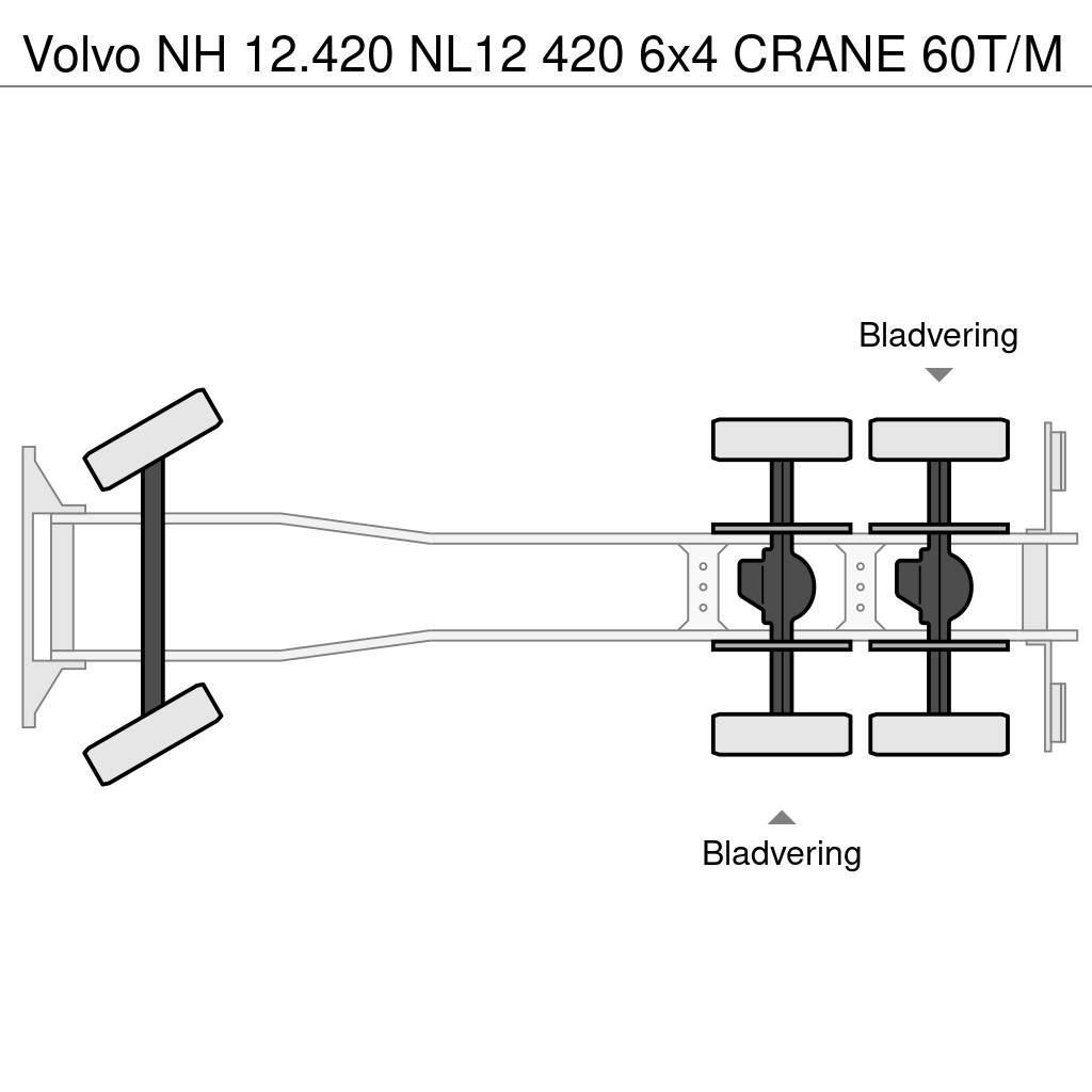 Volvo NH 12.420 NL12 420 6x4 CRANE 60T/M Rabljene dizalice za težak teren