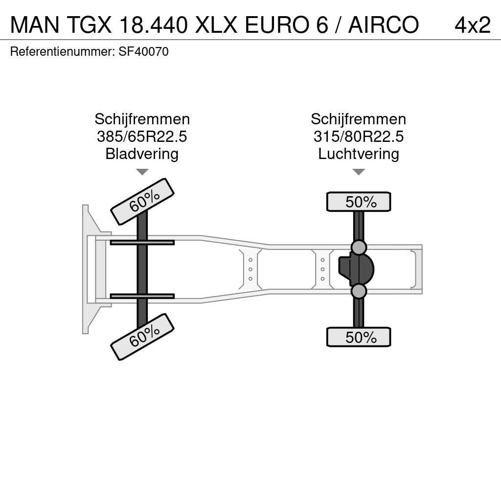 MAN TGX 18.440 XLX EURO 6 / AIRCO Traktorske jedinice