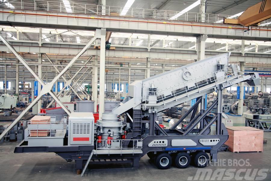 Liming Y3S2160 Mobile hydraulic Cone Crusher with Screen Mobilne drobilice