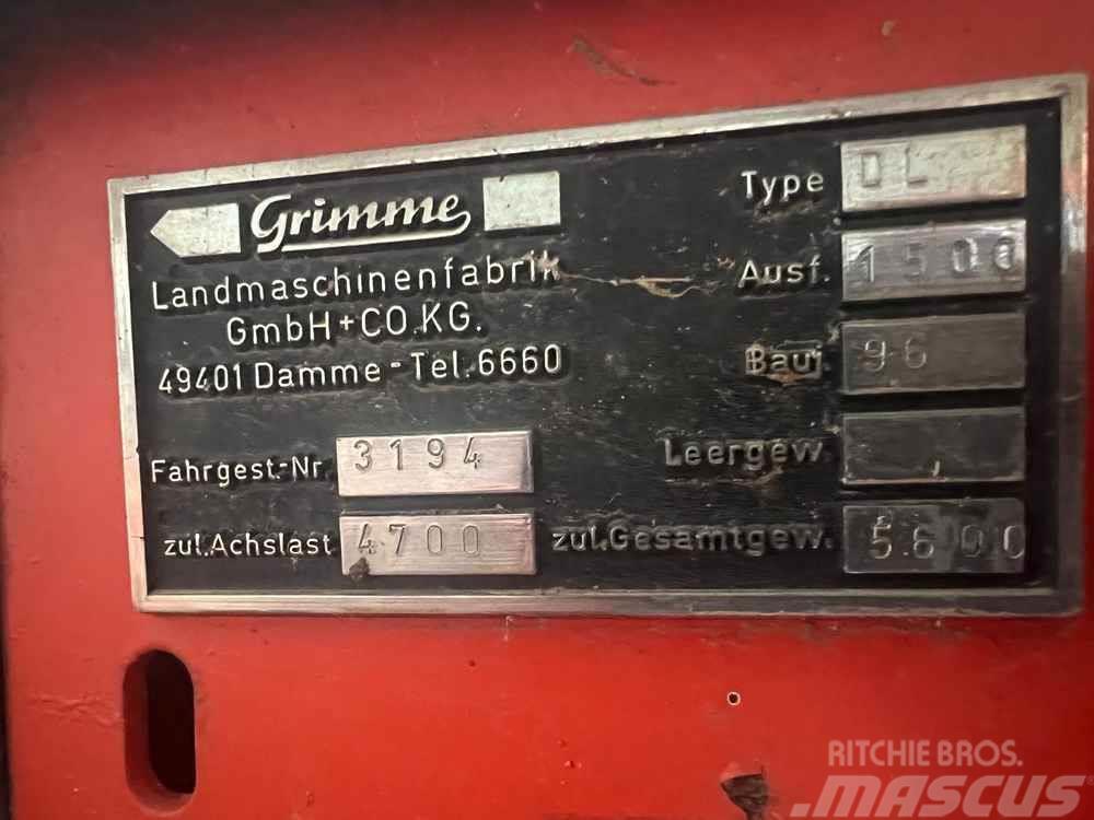 Grimme DL1500 Skupljači i kopači krumpira