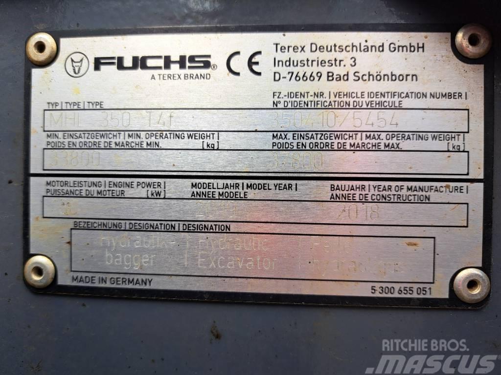 Fuchs MHL350F Bageri za manipuliranje materijalom / otpadom