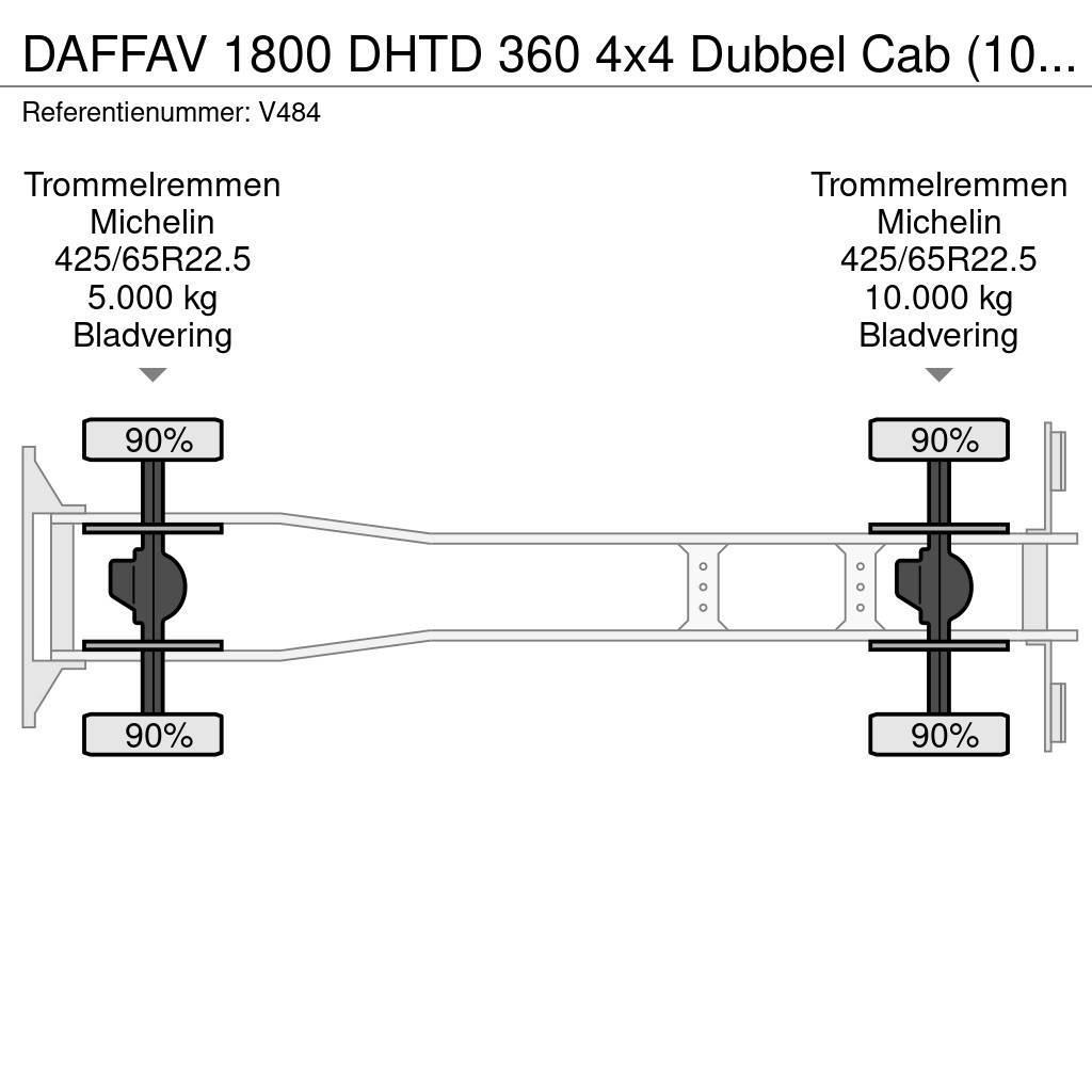 DAF FAV 1800 DHTD 360 4x4 Dubbel Cab (10 pers) Ziegler Vatrogasna vozila