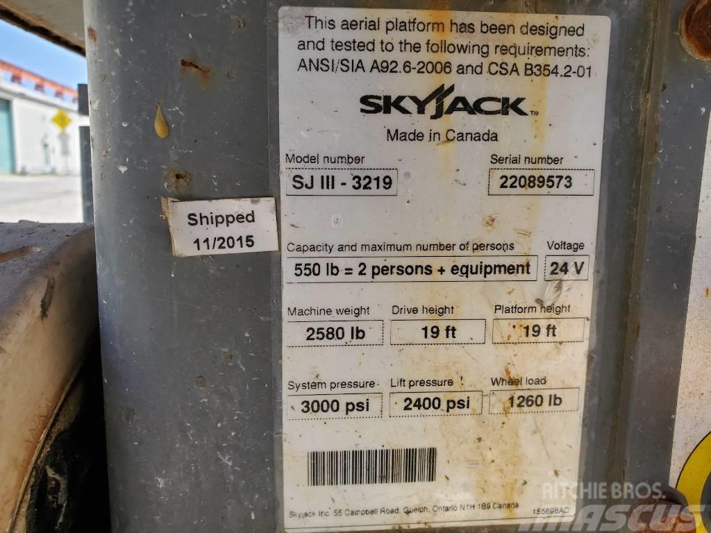 SkyJack SJIII-3219 Škaraste platforme