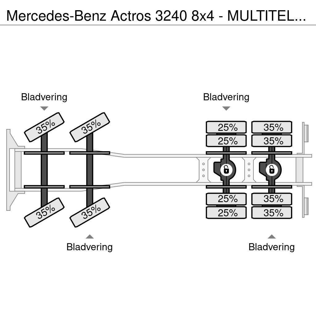 Mercedes-Benz Actros 3240 8x4 - MULTITEL J350TA Hoogwerker - Sky Auto košare