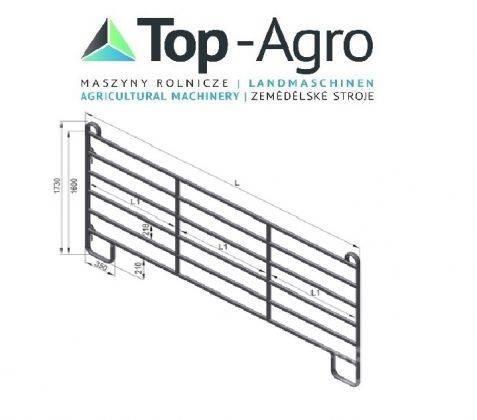 Top-Agro Partition wall door or panel HAP 240 NEW! Hranilice za stoku