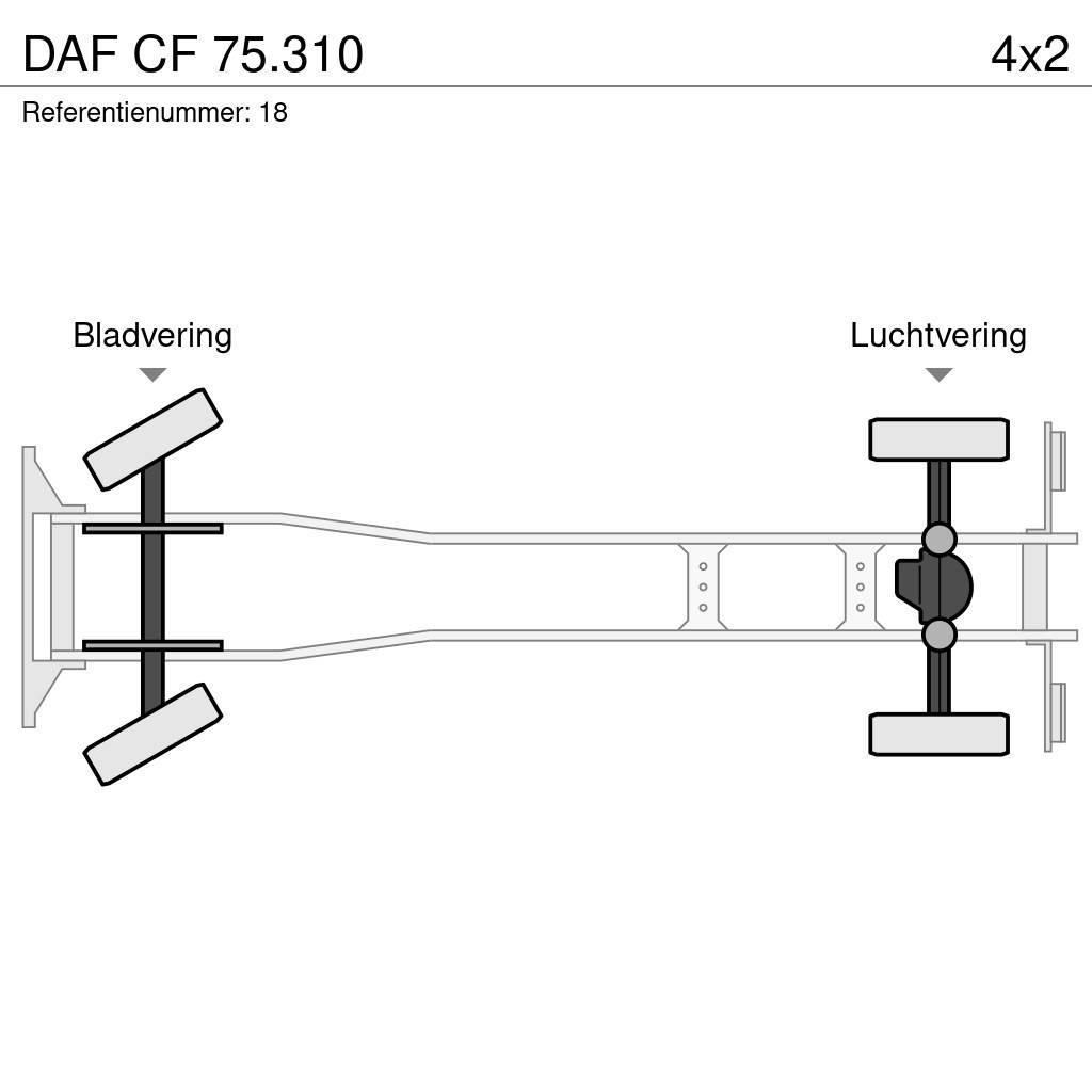 DAF CF 75.310 Rol kiper kamioni s kukama za dizanje
