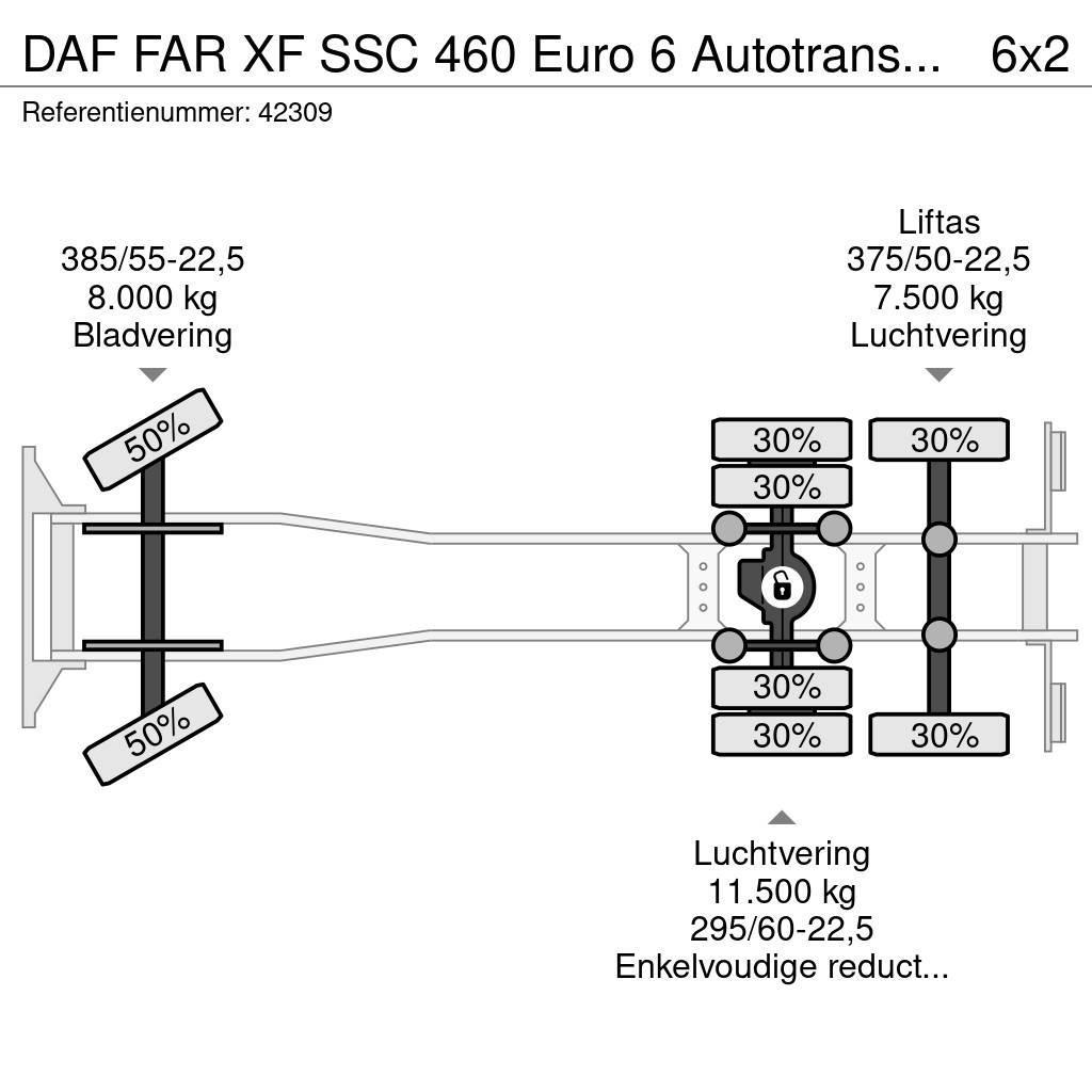 DAF FAR XF SSC 460 Euro 6 Autotransporter Kamioni sa otvorenim sandukom