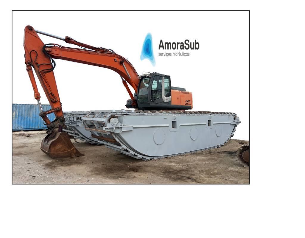  Amphibious Excavateur Hitachi 250 Long Reach 250 Amfibijski bageri