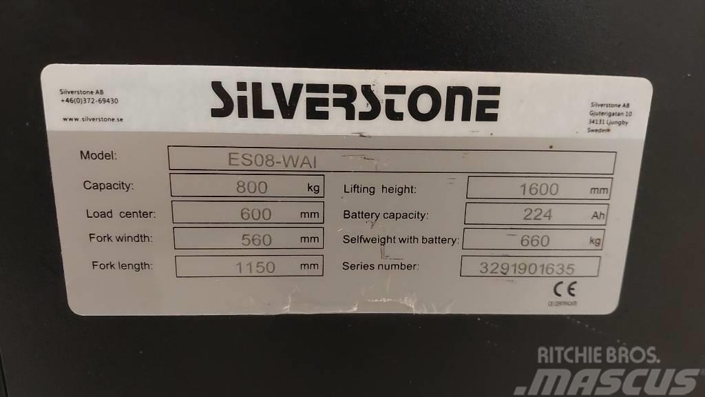 Silverstone ledestabler med initialløft 1,6 m løftehøyde Ručni električni viličar