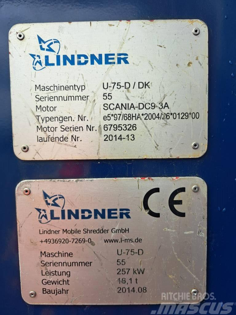 Lindner U75D Strojevi za rezanje otpada