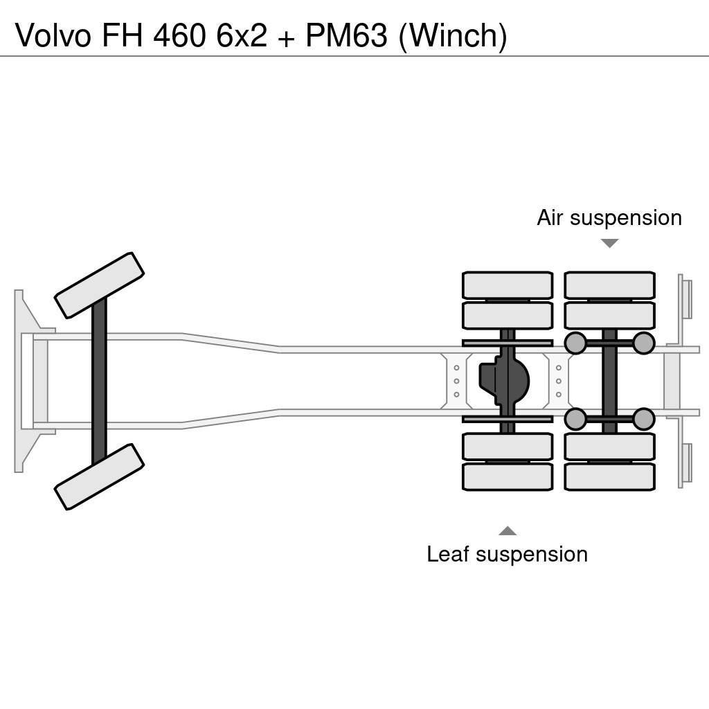 Volvo FH 460 6x2 + PM63 (Winch) Rabljene dizalice za težak teren
