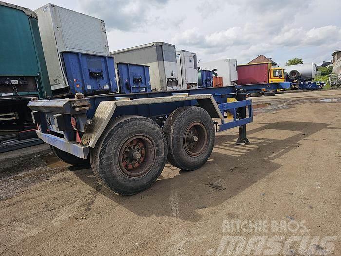 Krone 2 axle | 20 ft container chassis | steel suspensio Kontejnerske poluprikolice