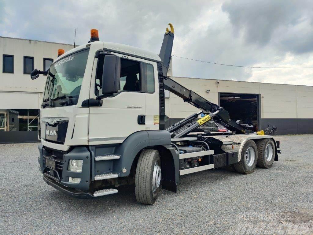 MAN TGS 26.440 6x4 Euro6 Container Marrel Rol kiper kamioni s kukama za dizanje