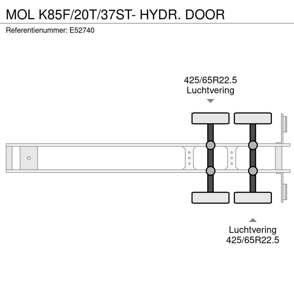 MOL K85F/20T/37ST- HYDR. DOOR Kiper poluprikolice