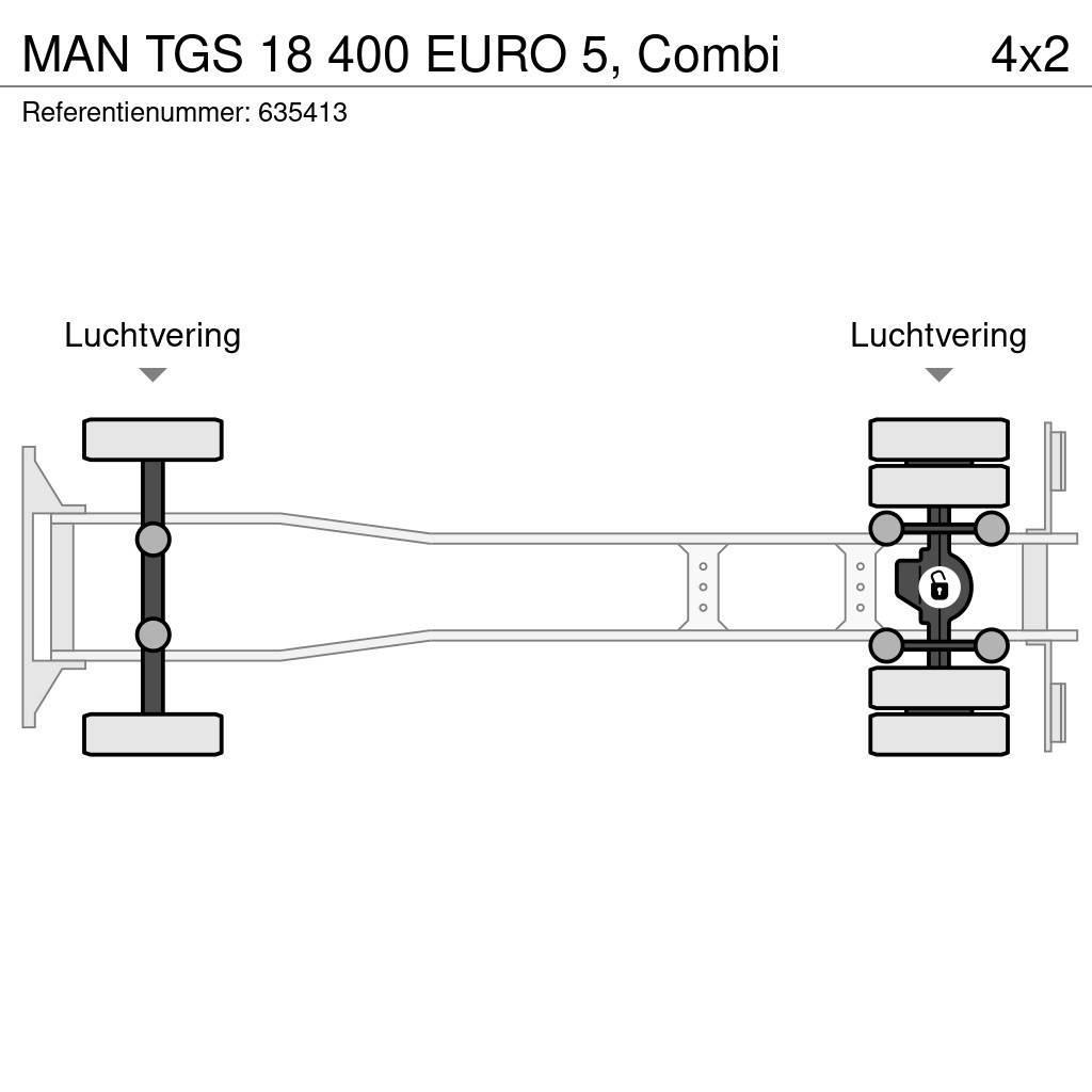 MAN TGS 18 400 EURO 5, Combi Demontažnii kamioni za podizanje kabela
