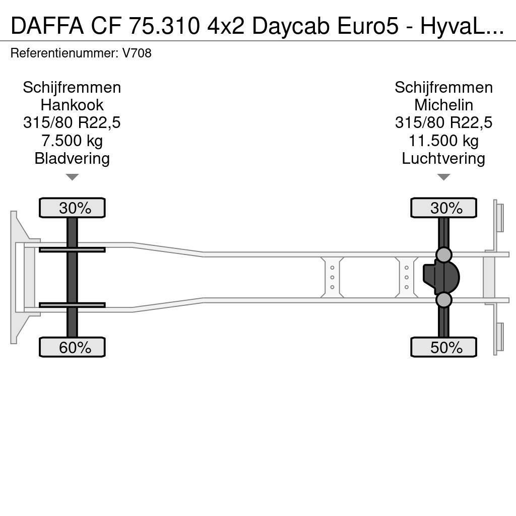 DAF FA CF 75.310 4x2 Daycab Euro5 - HyvaLift NG 2012 T Komunalni kamioni