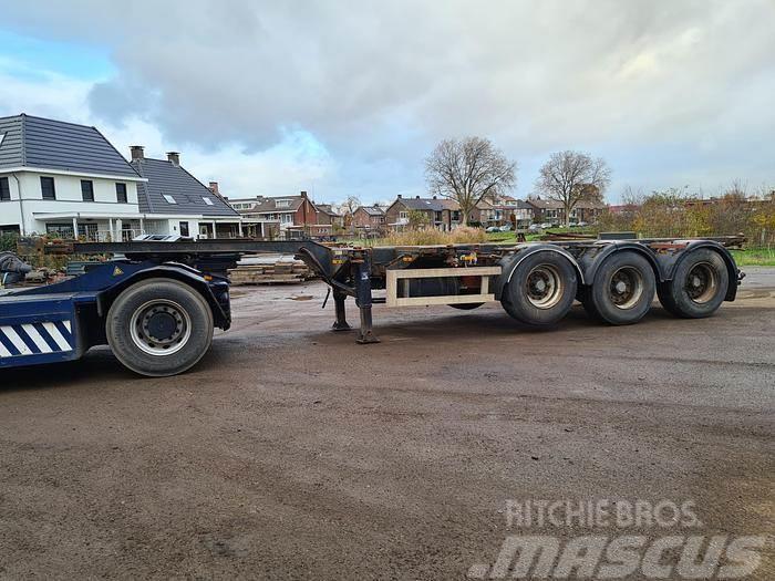 Nooteboom 3 AXLE CONTAINER CHASSIS ALL CONNECTIONS ROR DRUM Kontejnerske poluprikolice
