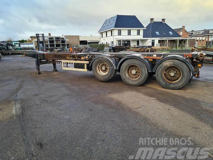 Nooteboom 3 AXLE CONTAINER CHASSIS ALL CONNECTIONS ROR DRUM Kontejnerske poluprikolice