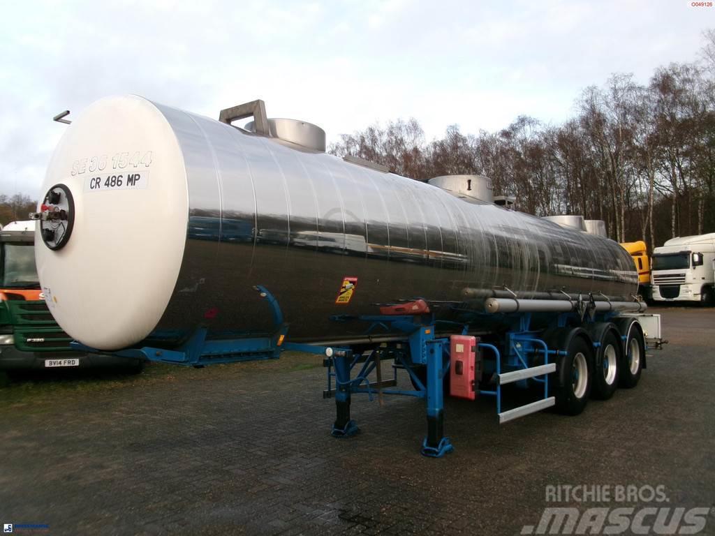 Magyar Chemical ACID tank inox L10BN 20.5 m3 / 1 comp Tanker poluprikolice