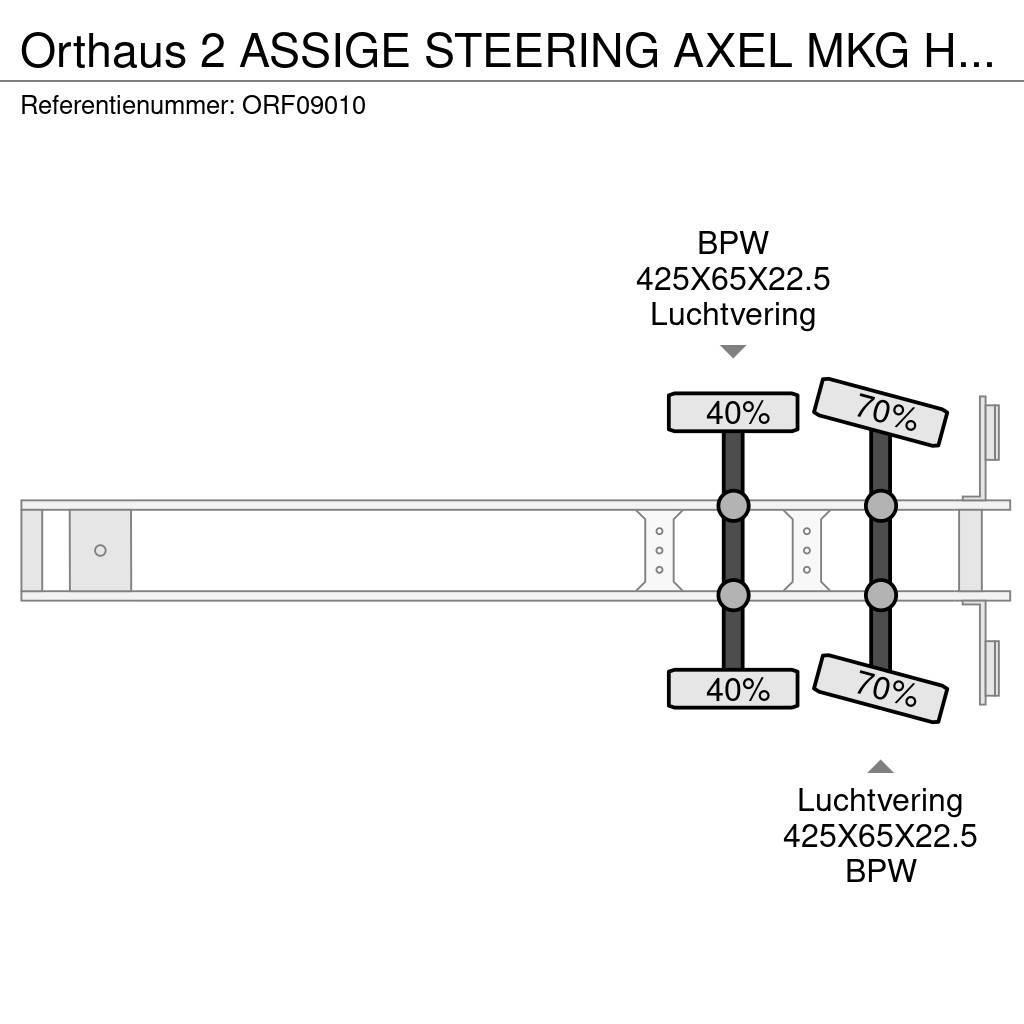 Orthaus 2 ASSIGE STEERING AXEL MKG HLK 330 VG CRANE Poluprikolice sa otvorenim sandukom