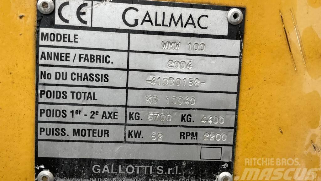 Gallmac WMW 100 Bageri na kotačima