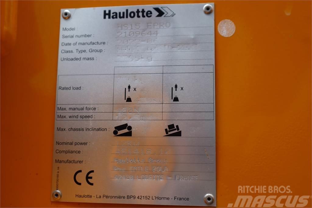 Haulotte HS15EPRO Valid Inspection, *Guarantee! Full Electr Škaraste platforme
