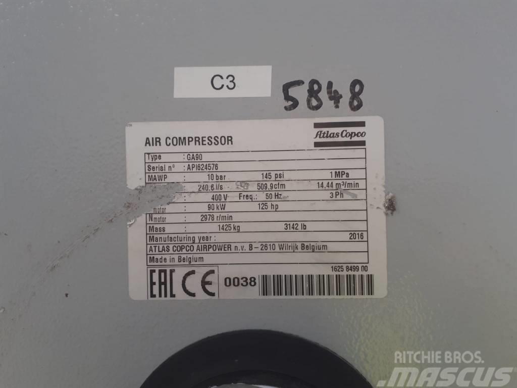 Atlas Copco Compresseur à vis (GA90) Pojačivači zraka