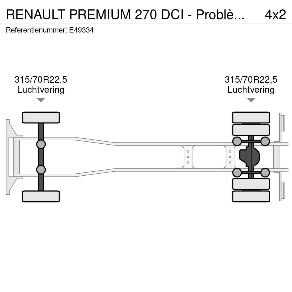 Renault PREMIUM 270 DCI - Problème moteur. Demontažnii kamioni za podizanje kabela