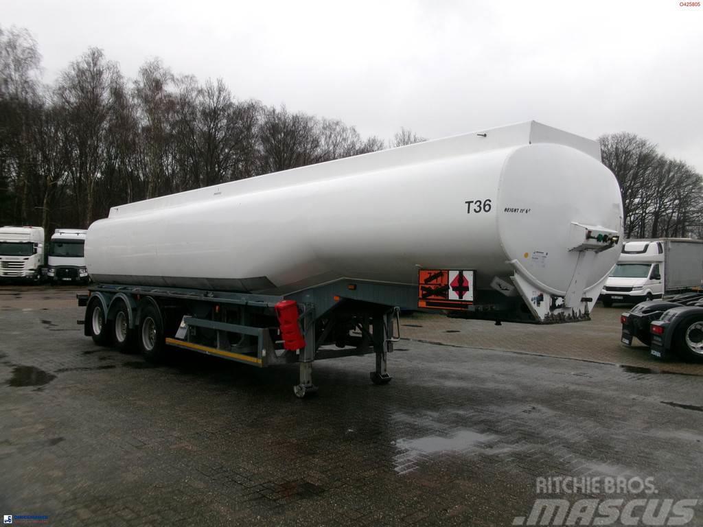  Crane Fruehauf Fuel tank alu 39 m3 / 1 comp + pump Tanker poluprikolice