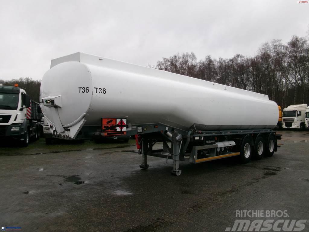  Crane Fruehauf Fuel tank alu 39 m3 / 1 comp + pump Tanker poluprikolice