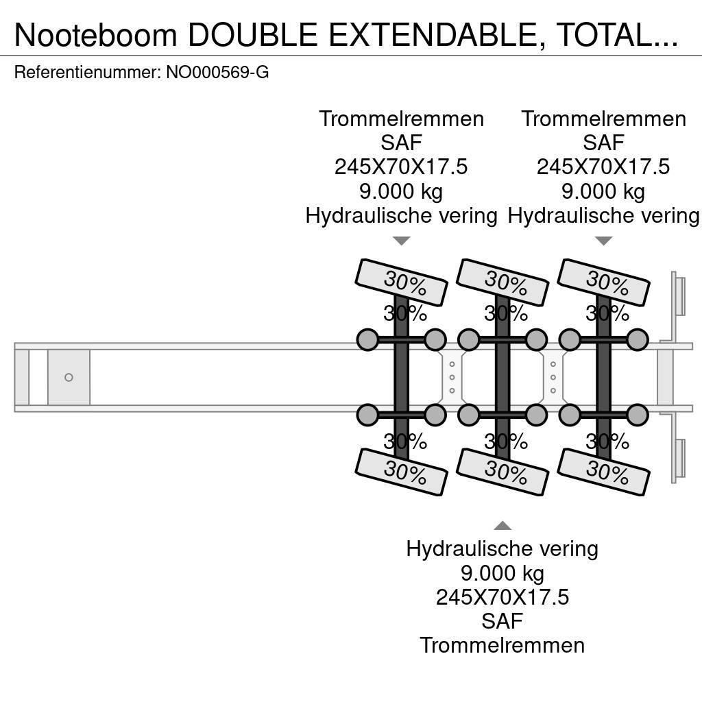 Nooteboom DOUBLE EXTENDABLE, TOTAL 26.53 METERS Nisko-utovarne poluprikolice
