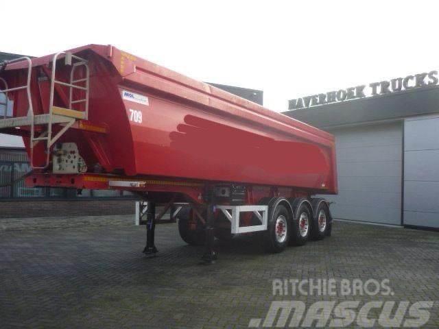 MOL 28m3 3 axle tipper trailer Alubox - Steelchassis ( Kiper poluprikolice