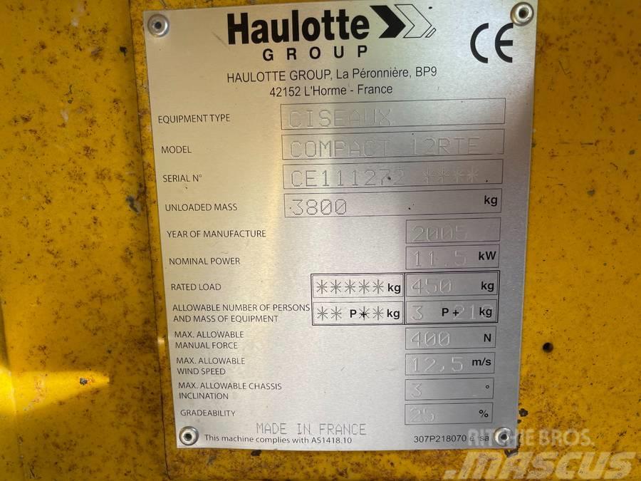 Haulotte Compact 12 RTE Škaraste platforme