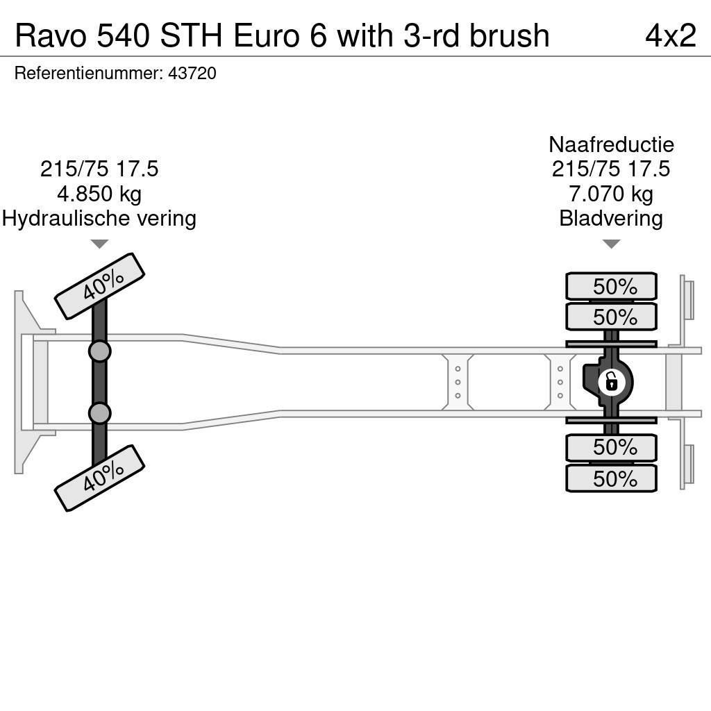Ravo 540 STH Euro 6 with 3-rd brush Kamioni za čišćenje ulica