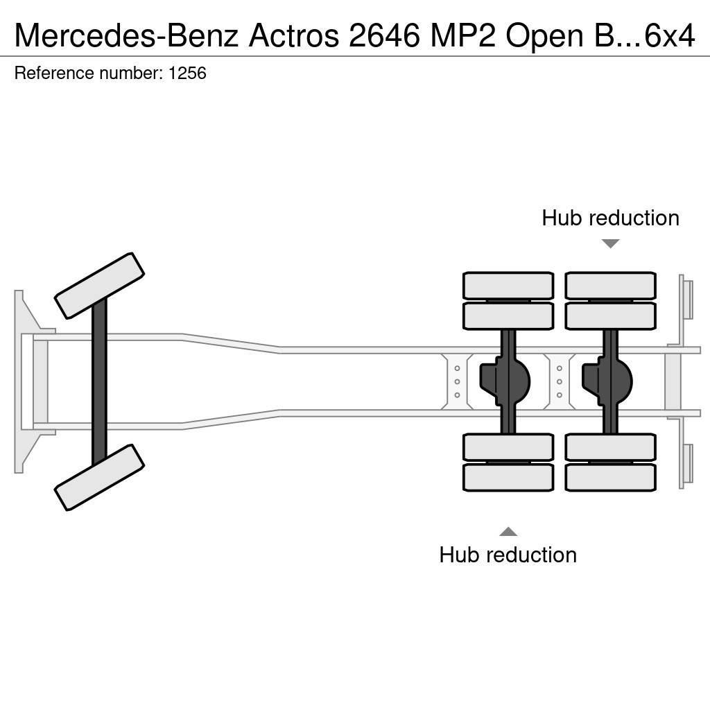Mercedes-Benz Actros 2646 MP2 Open Box 6x4 EPS V6 Big Axle Good Kamioni sa otvorenim sandukom