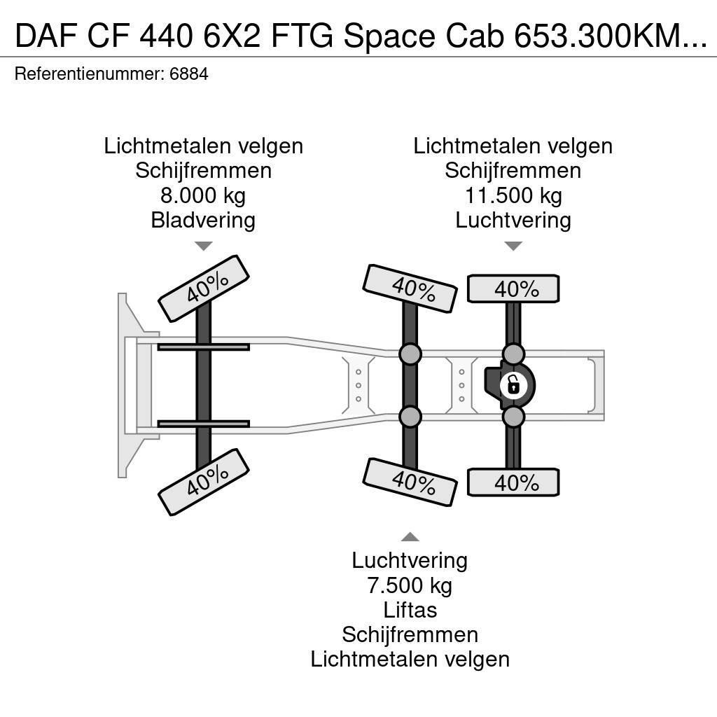 DAF CF 440 6X2 FTG Space Cab 653.300KM LED ACC NL Truc Traktorske jedinice