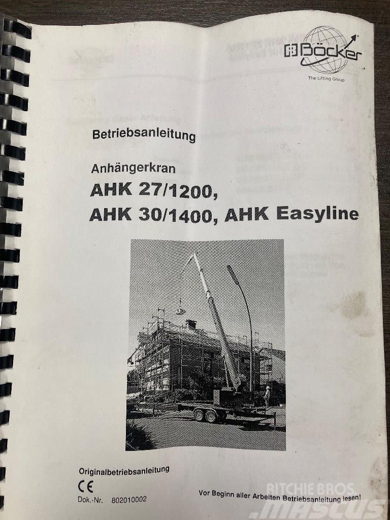 Bocker AHK 27/1200 Easyline Rabljene dizalice za težak teren