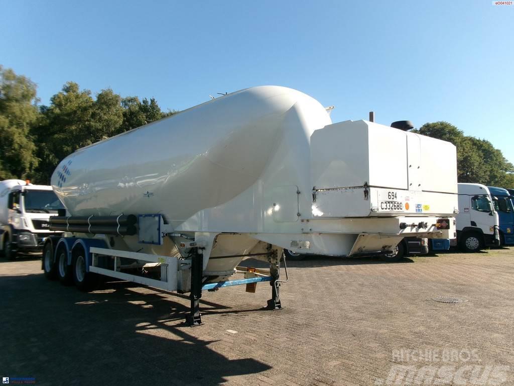 Spitzer Powder tank alu 43 m3 / 1 comp + compressor Tanker poluprikolice