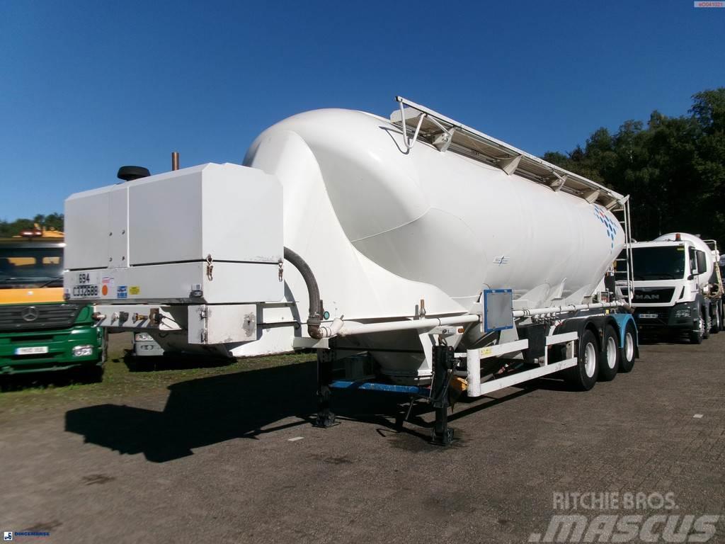 Spitzer Powder tank alu 43 m3 / 1 comp + compressor Tanker poluprikolice