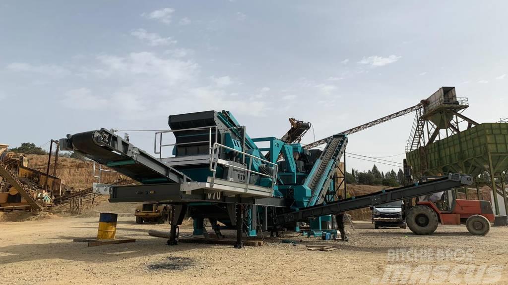 Constmach 150TPH Mobile Vertical Shaft Impact Crushing Plant Mobilne drobilice