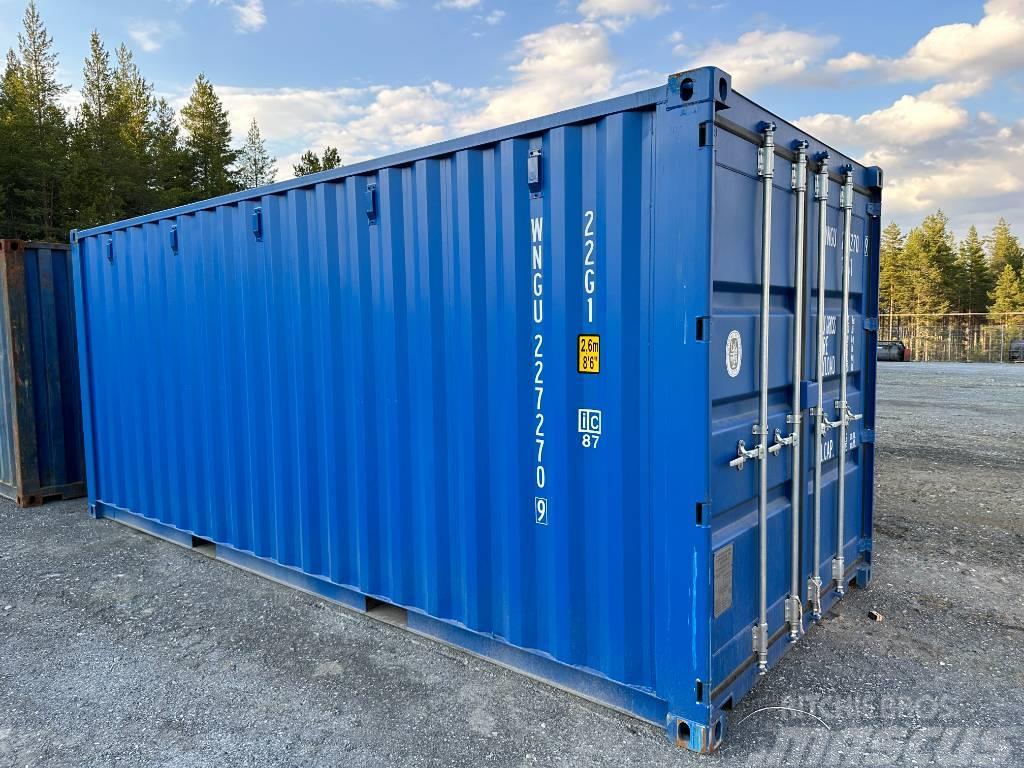  Sjöfartscontainer Container 20fot 20fots nya blå m Brodski kontejneri