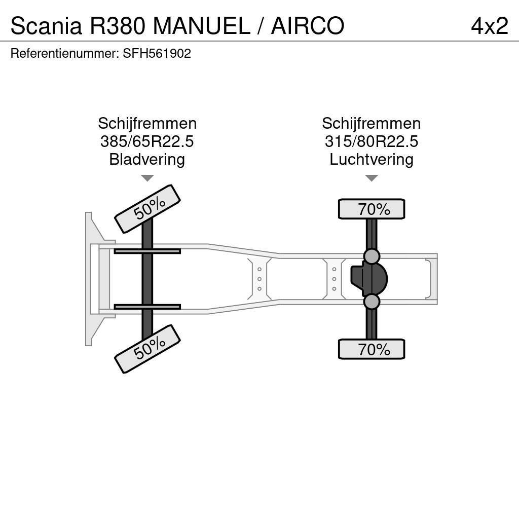 Scania R380 MANUEL / AIRCO Traktorske jedinice